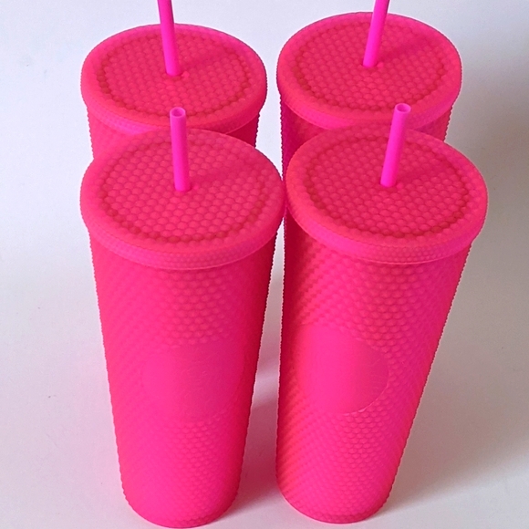 New Starbucks Studded Tumbler Neon pink Fall Limited Edition 2021 - Picture 7 of 8